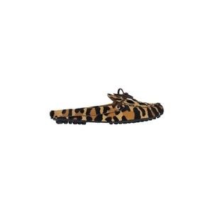 Car Shoe Animal Print Sabot – Brown - NWT